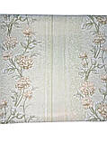 Шпалери вінілові флізелінові 10.05×1.06 м Слов’янські 3686-04, салатові з бежевими квітами в спальню, коридор, зал, вітальню, фото 6