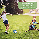 Футбольний м'яч професійний 5 розміру Ліги Чемпіонів Ronex Ronex футбольний м'яч Білий (RXG-F1), фото 6