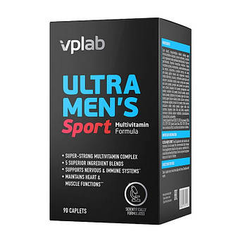 Мультивітаміни для чоловіків VPLab Ultra Men's Sport Multivitamin 90 капсул