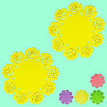 Підставка під гаряче силіконова D15см у наборі 2 штуки РОЗА