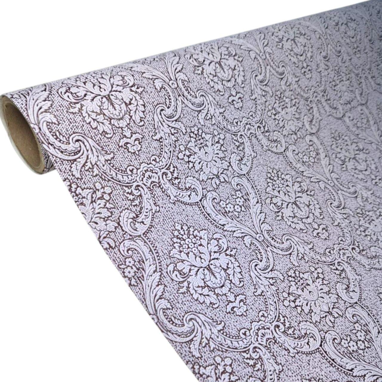 Шпалери вінілові 10,05 × 1,06 м Слов'янські шпалери 3620-03, фіолетові, класика, для спальні, вітальні, залу, коридору, фото 1