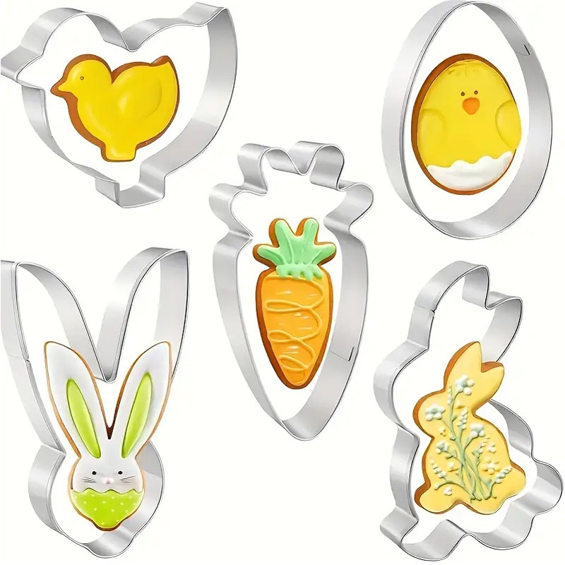 Набір металевих вирубок CHI Великодня з 5 шт (202195)