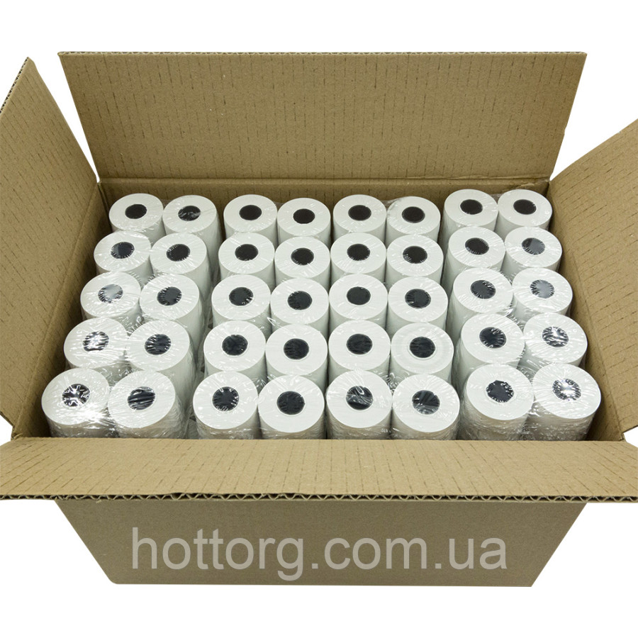 Чекова стрічка 57 мм/19 м, коробка 200 шт., фото 1