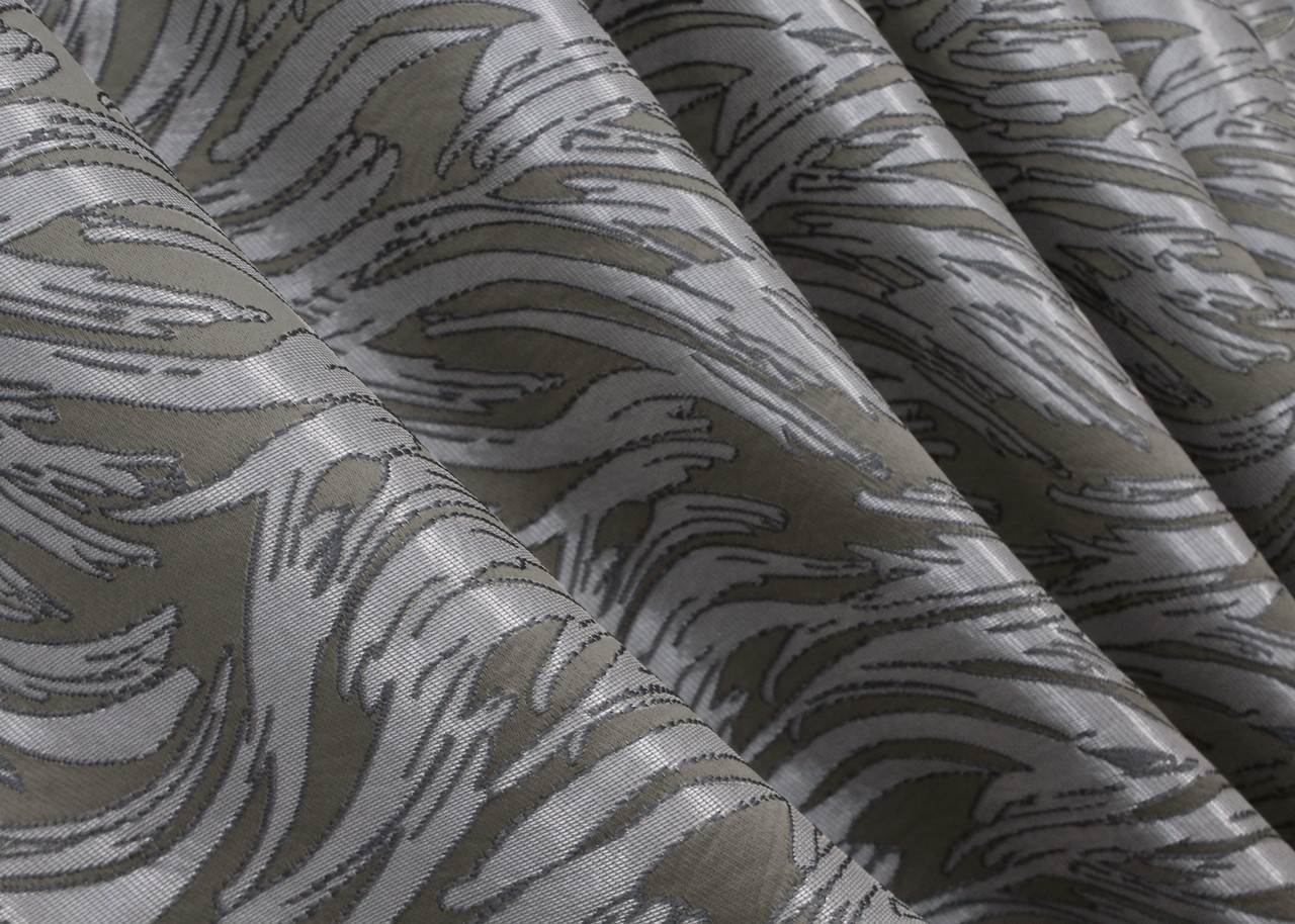 Шторна тканина жакард "Magic". Колір хакі. Код 1609ш, фото 1