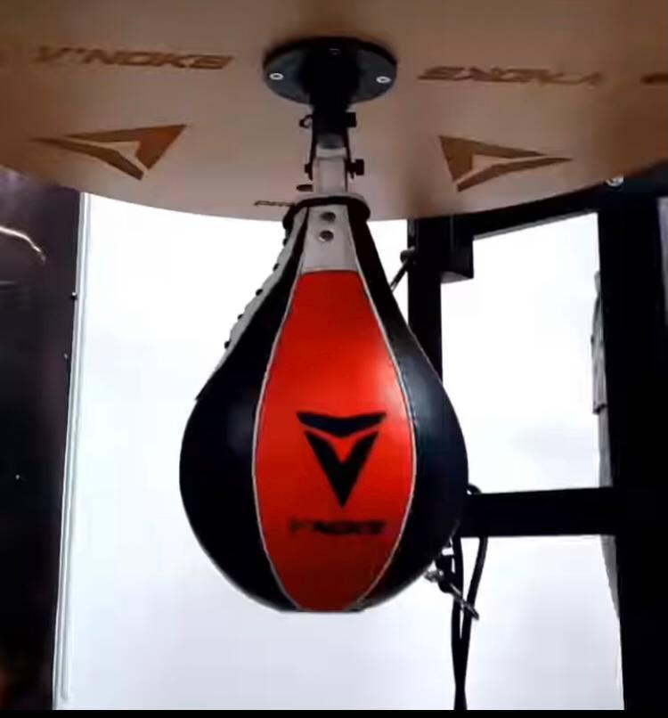 Пневмогруша боксерська шкіряна V`Noks пневматична швидкісна для боксу тренувальна спортивна