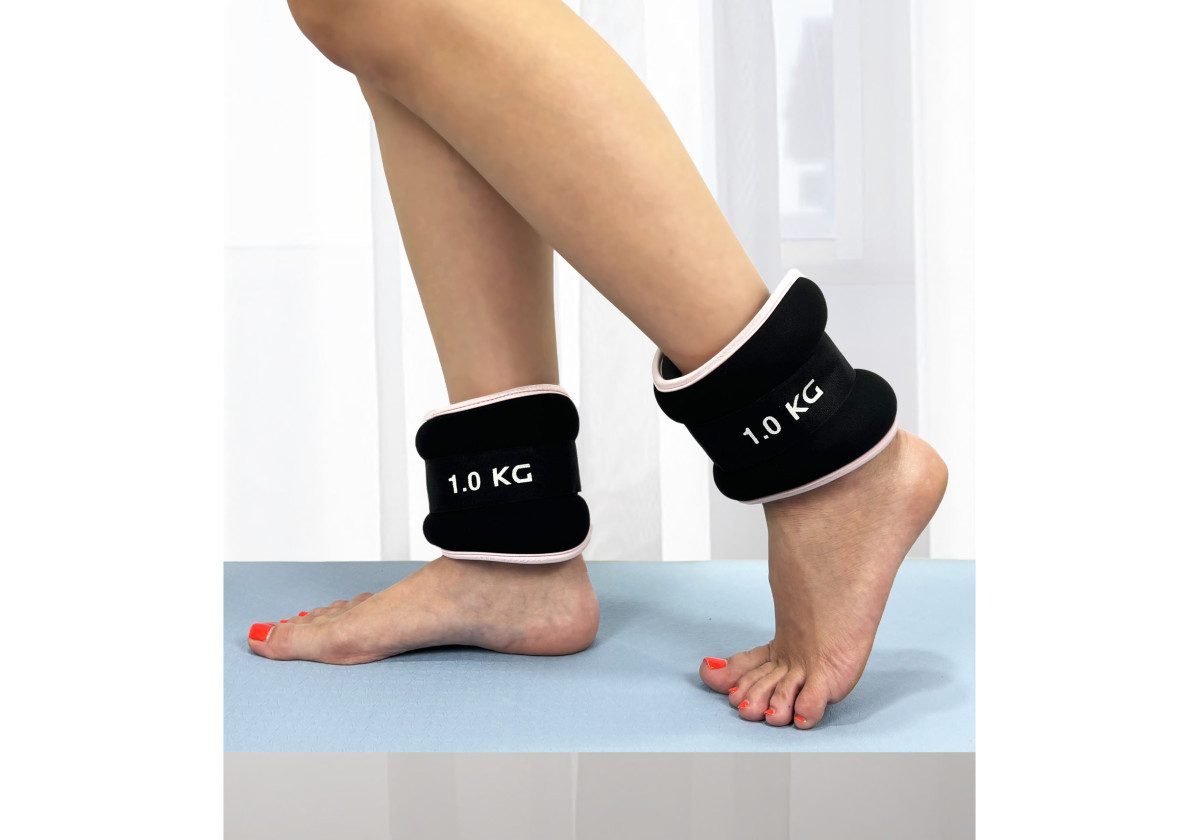 Обтяжувачі для ніг та рук по 1 кг (пара) з металом EasyFit Comfort