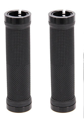 Гріпси Green Cycle GGR-424 130mm чорні з двома чорними замками, фото 1