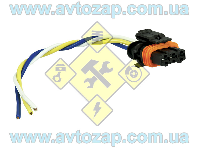 Колодка (інжектор) модуля запалювання (дв. 1,6 - 3 контакти) з проводами (Торнадо) х
