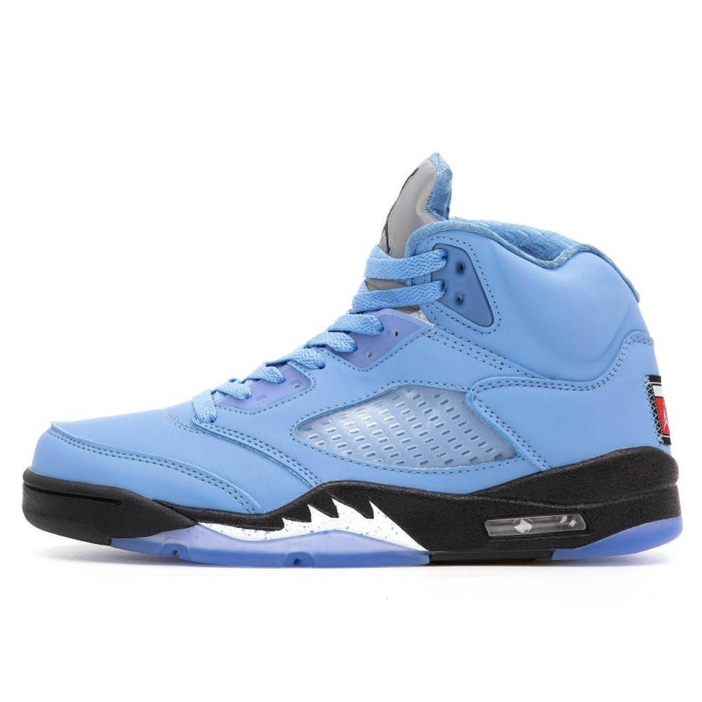 Чоловічі кросівки Nike Air Jordan 5 Retro UNC University Blue DV1310-401 сині шкіряні найк аір джордан V юнс