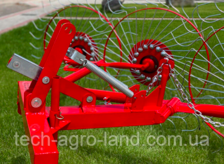 Навіска на польські граблі ворушилки сонечко (4,5 колісні) у зборі; запчастини до сінограбки сонечко грабки
