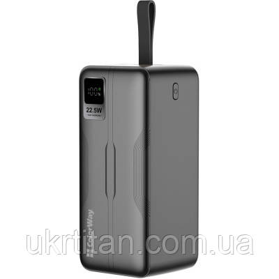 Оригінал! Батарея універсальна ColorWay 50 000 mAh PD/18W, QC3.0/22.5, Digital Display, Black (CW-PB500LPC5BK-PDD) - Вища Якість!, фото 1
