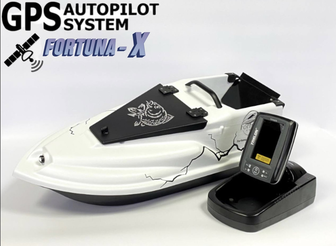 Кораблик для риболовлі Фурія Фюжн з GPS (Fortuna-X) та Ехолотом Toslon TF520