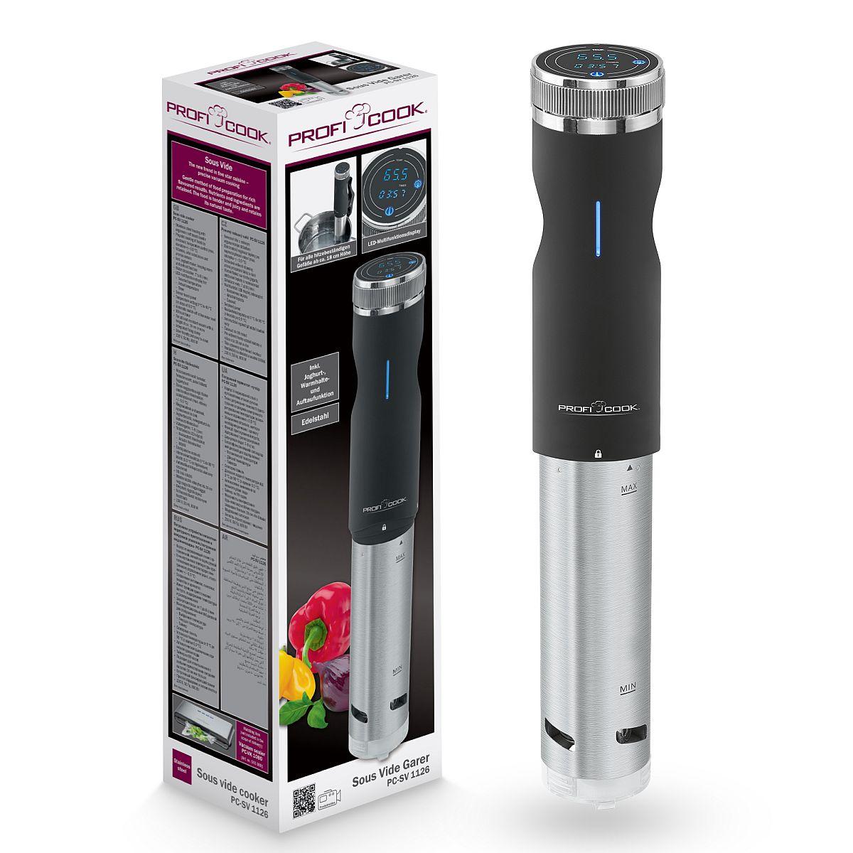 Апарат Су Вид вакуумна піч Sous Vide ProfiCook 800 Вт циркуляція води 7-8 л/хв (PC-SV 1126)