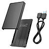 Корпус кишеня Hoco HB46 USB3.0 для зовнішніх дисків HDD / SSD 2.5" SATA - Black, фото 4