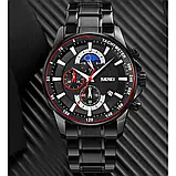 Skmei 9250BKBK Black-Black Чоловічий годинник з хронографом та індикацією дати, фото 7