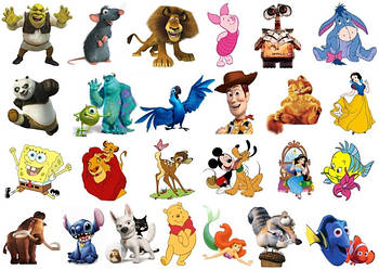 Іграшки, одяг за мотивами аніме, фільмів, серіалів, мультфільмів