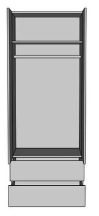 Шафа Фріда 2Д2Ш 2105х800х520мм тоффі Світ меблів, фото 2