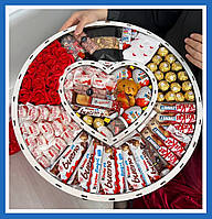 Величезний подарунковий бокс, Смачні оригінальні подарунки, Цукерки на День народження, Набір солодощів