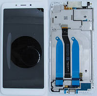 Дисплей с сенсорной панелью белый для телефона Xiaomi Redmi 6a (560410028033)