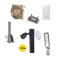 Комплект: Світильник світлодіодний Lightwell ZY-DY11-65K-150W Стовп 103Р 3.5м Кронштейн DS-1275ZJ +