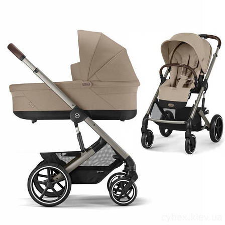 Коляска Cybex Balios S Lux Taupe 2 в 1 Almond Beige, фото 1