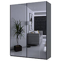 Шафа купе Doros G-Caiser Графіт 2 Дзеркала 180х60х240 (42005012)