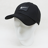 Чорна кепка найк бейсболка nike з регулиятором і чорно-білою емблемою ZE00110-1