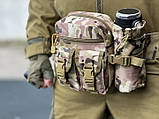 Поясна тактична сумка А33 військова бананка мультикам, фото 8