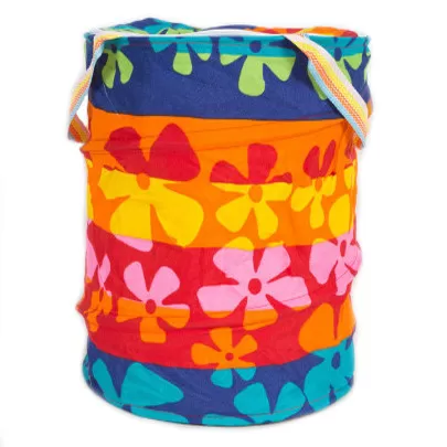 Кошик для іграшок M3732 діаметр 30 см, висота 38 см, дах-застібка-мол, 2 ручки M3732-1, фото 1