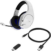 Навушники з мікрофоном HyperX Cloud Stinger Core Wireless Gaming Headset for PlayStation White (4P5J1AA), фото 5
