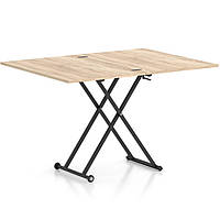 Стіл-трансформер із регулюванням висоти розкладної Dragonfly дуб сонома