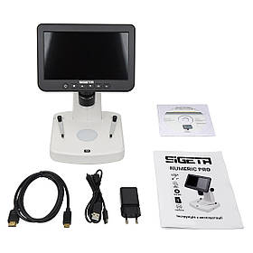 Цифровий мікроскоп SIGETA Numeric Pro 10x-300x 5 MP 7" LCD