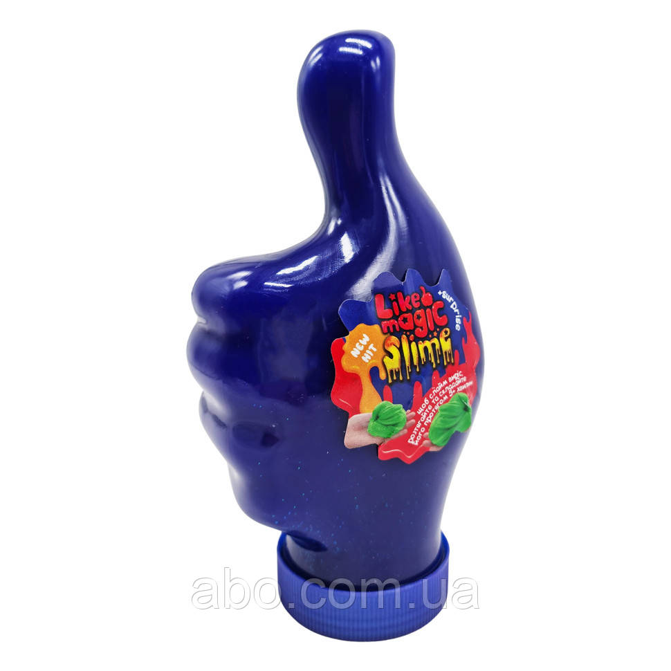 В'язка маса, слайм "LIKE Magic Slime" LMS-01-01U 300 гр Синій