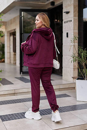 Шикарний жіночий костюм, тканина "Велюр" 52, 54, 56, 58 розмір 52, фото 2