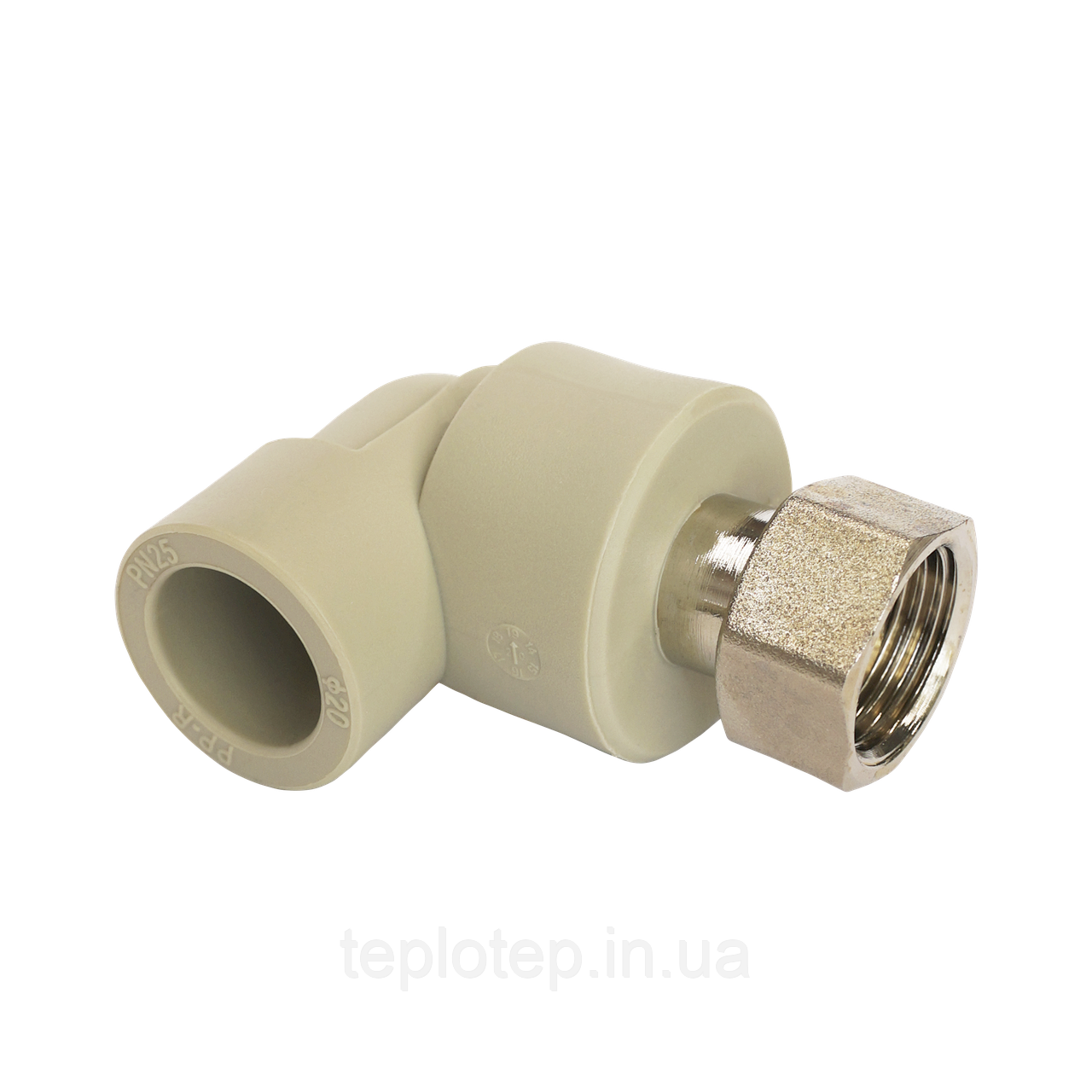 Кутник 90* з накидною гайкою 25*3/4і, фото 1