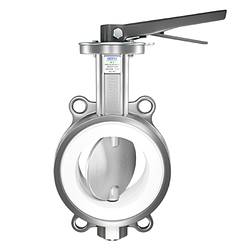 Баттерфляй, затвор дисковий поворотний міжфланцевий чавун, диск - нж сталь 316