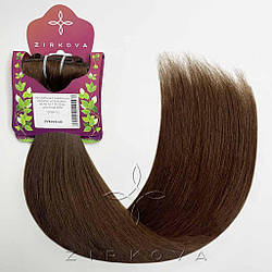 Натуральне Слов'янське Волосся на Заколках 45-50 см 110 грам, Шоколад №04