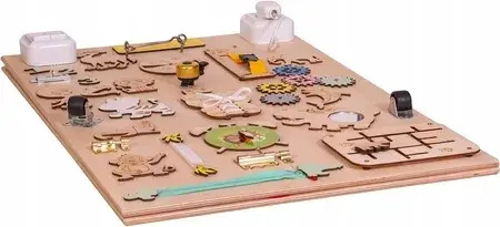 Іграшка 3Toysm Tablica Manipulacyjna Zoo Sensoryczna Montessori, фото 5