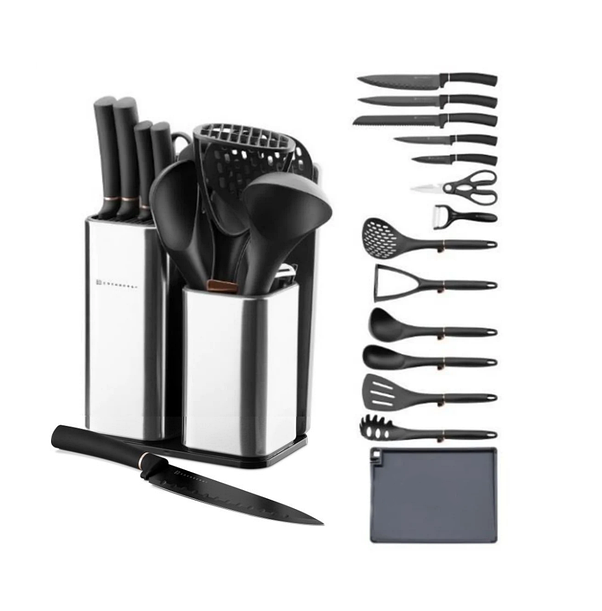 Набір кухонного приладдя з ножами на підставці Edenberg EB-3615, фото 1