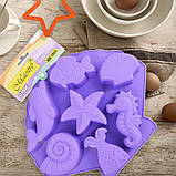 Силіконова форма для випічки ”Морське життя” Maestro MR-1055 - MegaLavka, фото 4