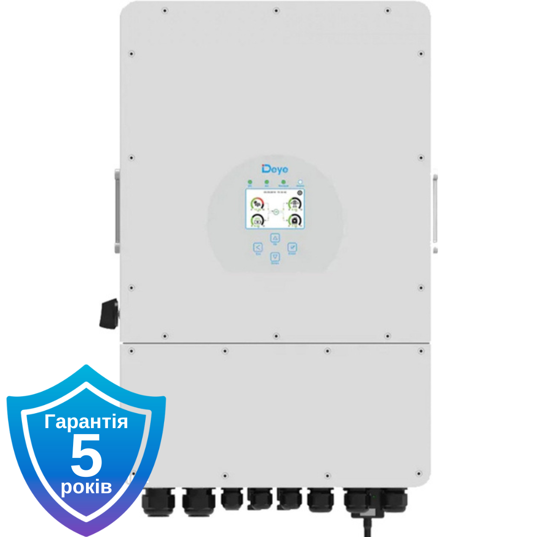 Гібридний інвертор DEYE SUN-12K-SG04LP3-EU 12 кВт wifi, 230V Трифазний