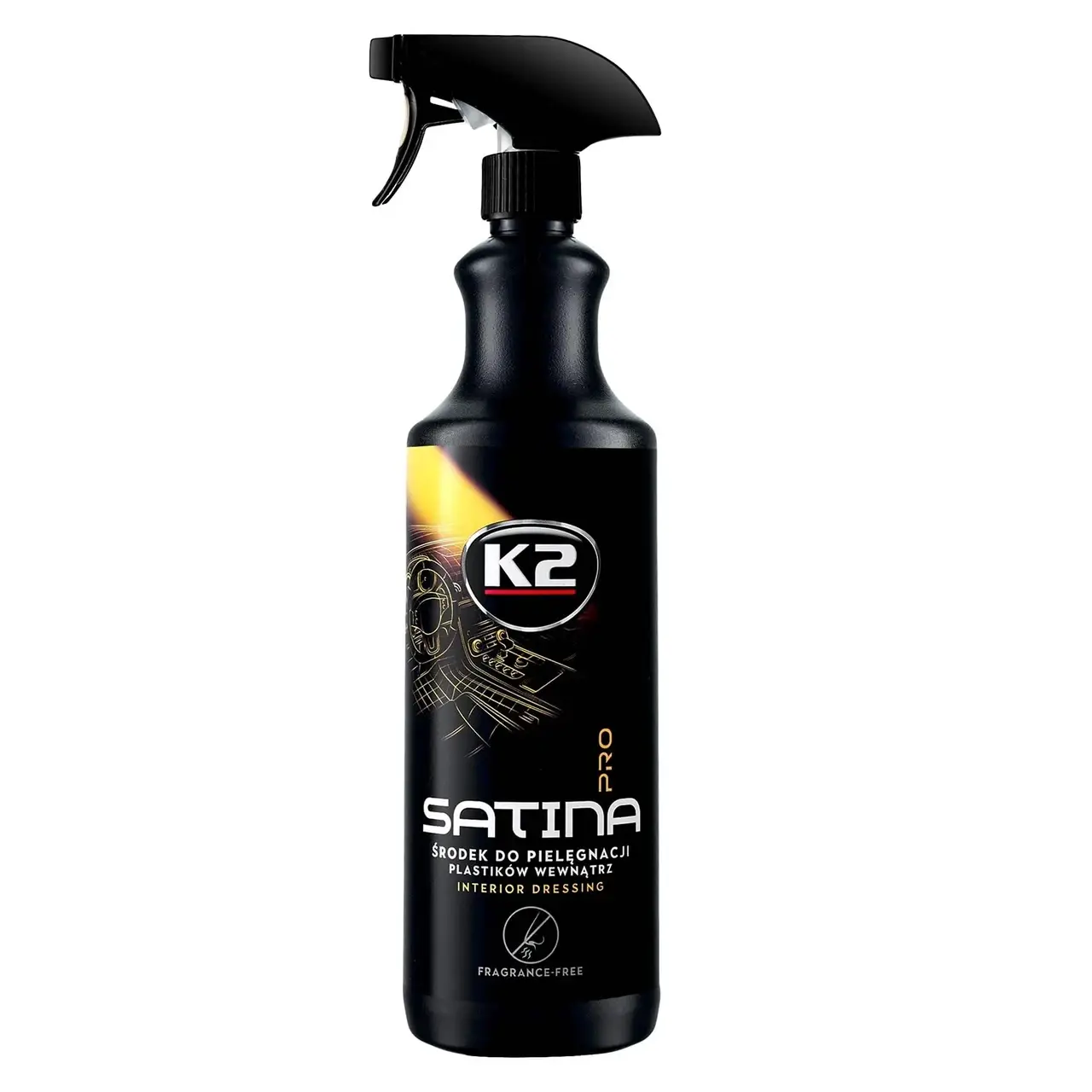 Поліроль для панелі приладів та пласт. деталей K2 SATINA PRO 1L K20543