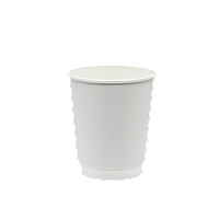 Стакан паперовий 2-х шаровий Double wall (Білий) 275 мл 25шт/уп