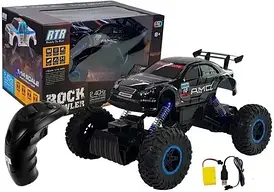 Модель на пульті керування Import Leantoys Auto Offroad Zdalnie Sterowane R/C 1:14 Bluee