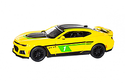 Дитяча модель машинки Chevrolet Camaro ZL1 2017 Kinsmart KT5399FW інерційна, 1:38  Yellow