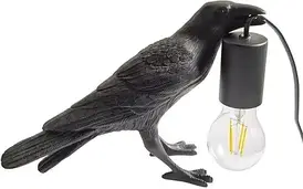 Настільна лампа Abruzzo Raven Stołowa Black (Abrkardk)