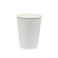 Стакан паперовий 2-х шаровий Double wall (Білий) 400 мл 25шт/уп