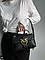 Чорна жіноча сумка Pinko Mini Classic Lady Love Bag Puff Chevron, фото 7