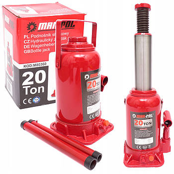 Домкрат пляшковий MAR-POL 20 т M80360