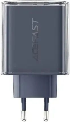 Зарядний пристрій Acefast Sieciowa A45 2X Usb C 1Xusb A 65W Pd Gray, фото 1